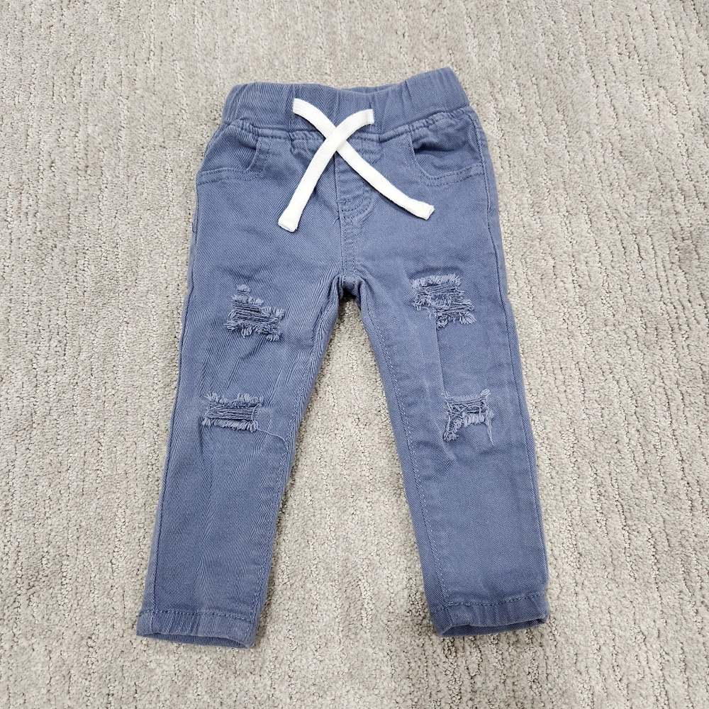 Stylish Blue Distressef Kids Bottoms